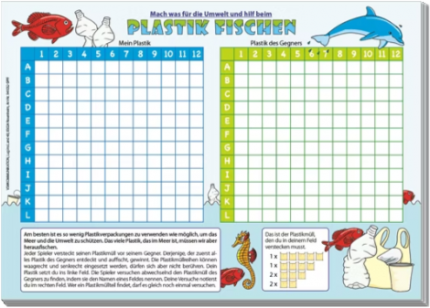 Plastik fischen - Spielblock